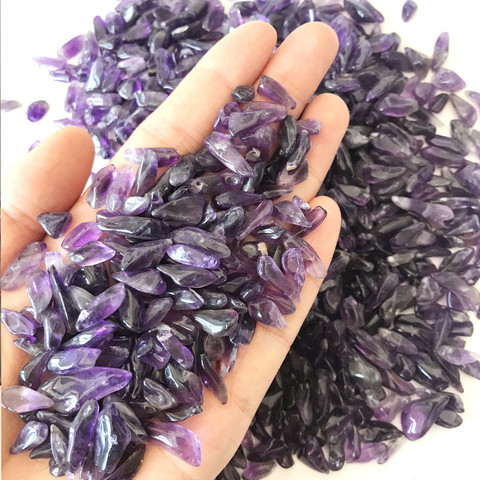 100g AAA natural large number of tiny amethyst healing quartz crystal crystal chip demagnetization mini small crystal feng shui ► Photo 1/5