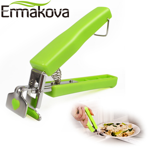 ERMAKOVA Hot Bowl Holder Dish Clamp Pot Pan Gripper Clip Hot Dish Plate Bowl Clip Retriever Tongs Silicone Handle Kitchen Tool ► Photo 1/6
