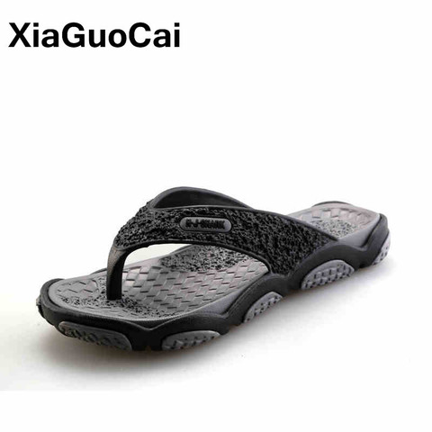 Men Massage Slippers Summer New Arrival Man Flip Flops Fashion Pinch Feet Male Beach Shoes Lightweight Thongs 2022 Male Footwear ► Photo 1/6