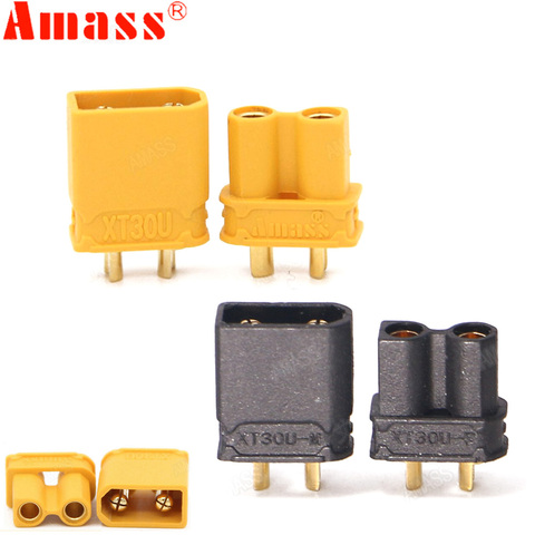 10pcs Amass XT30U Male Female Bullet Connector Plug the Upgrade XT30 For RC FPV Lipo Battery RC Quadcopter (5 Pair) ► Photo 1/6