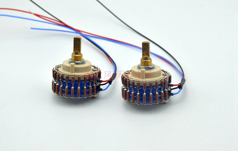 One pair 24 step mono DALE full brown L-type type Volume potentiometer ► Photo 1/4