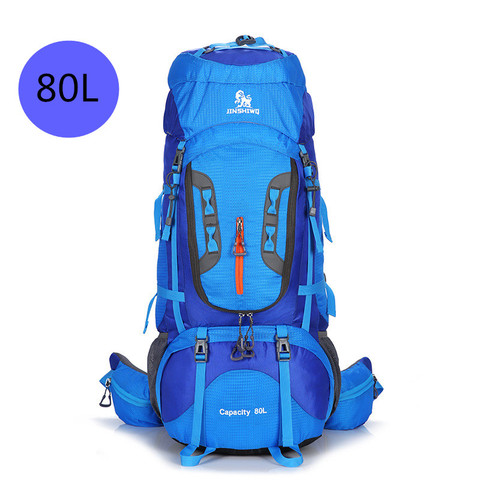 Large 80L Camping Hiking Backpacks Big Outdoor Bag Backpack Nylon Superlight Sport Travel Bag Aluminum Alloy Support ► Photo 1/6
