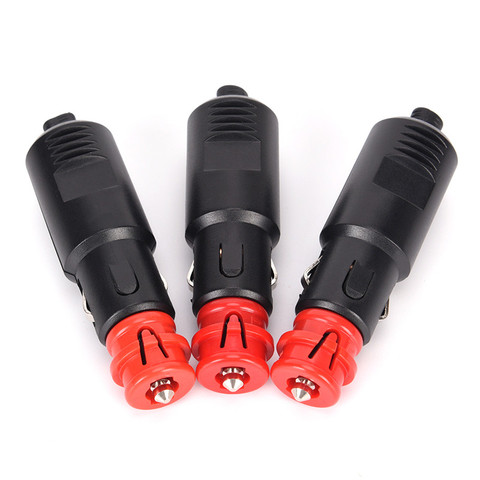 Hot! Universal 12V-24V Car Cigarette Lighter Plug Socket Power Plug Connection Male Adaptor Connectors ► Photo 1/5