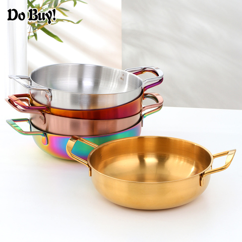 1 Pcs Seafood Pot Golden Crayfish Stainless Steel Stove Dry Pot Mini Pot Portable Pot Kitchen Cooking Tool ► Photo 1/6