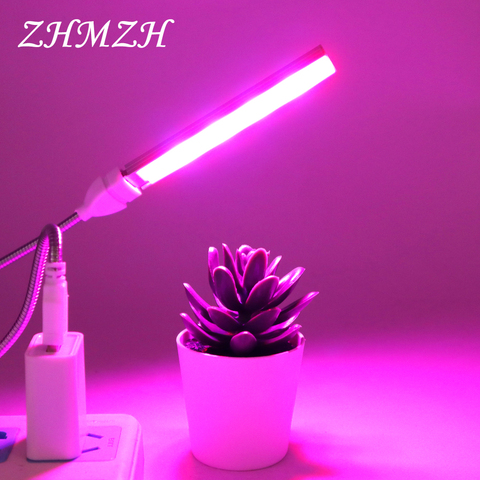 DC5V LED Plant Growing Lamp USB Red Blue Hydroponic Grow Light 2.5W 4.5W Portable Convenient LED Full Spectrum Phyto Growth Lamp ► Photo 1/6