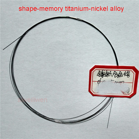 Nickel titanium nitinol chromel alloy NiTi Memory Hyperelastic wire filament 0.1mm 0.15mm 0.2mm  0.25mm 0.3mm 0.4mm 0.5mm 0.6mm ► Photo 1/1