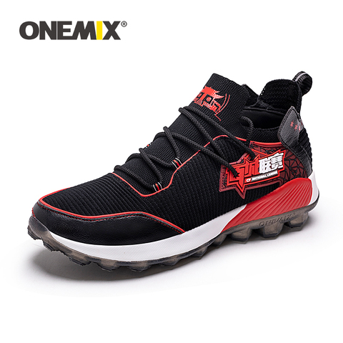 ONEMIX Non-slip Air Cushion Sport Shoes for Men Marathon Professional Running Shoes Outdoor Breathable Trianers Sneakers Women ► Photo 1/6