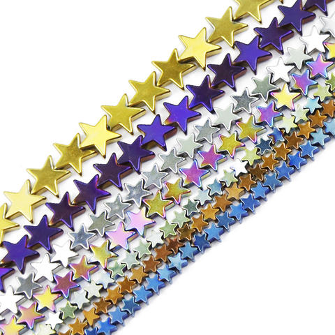 JHNBY Gold,Purple,Green,Blue, Star Hematite 4/6/8/10mm Natural Stone Spacer Loose Beads For Jewelry Making DIY Bracelet Necklace ► Photo 1/6