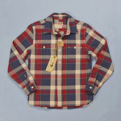 BOB DONG Ultra Heavy Plaid Shirts Men's Workwear Long Sleeved Checked Shirts ► Photo 1/6