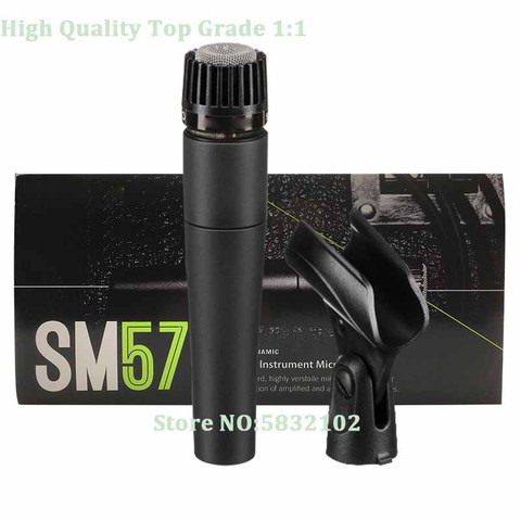 Free Shipping, sm57Wired Dynamic Cardioid Professional Microphone , sm57 Wired Microphone,Clear Sound Microfonos,Microfone ► Photo 1/3