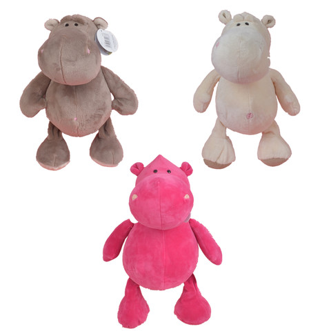 25 cm- 45 cm White Grey pink Classic zoo jungle Color Hippo Stuffed Plush Toy, Baby Kids Doll Gift Free Shipping ► Photo 1/4