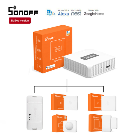 SONOFF Zigbee Bridge / SNZB-01 / SNZB-02 / SNZB-03 / SNZB-04 / BASICZBR3 Smart Home Device Work with Alexa Amazon Google Home ► Photo 1/6