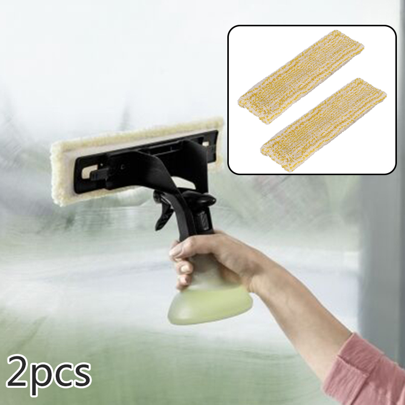2PCS Microfibre Mop Cloth For Karcher WV2 5 Window Cleaning Machine 2.633-130.0 Replacement Accessories 7cm*27.5cm For Home ► Photo 1/6