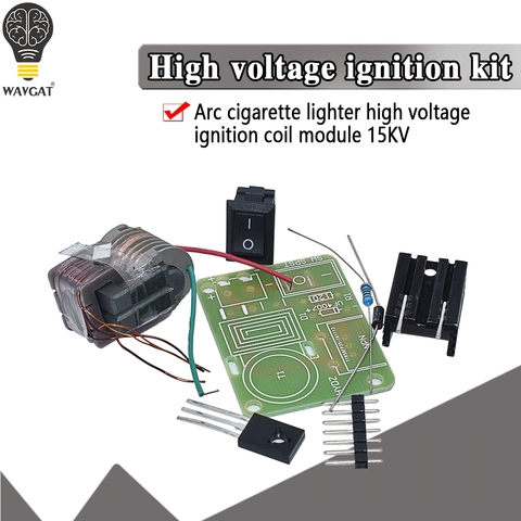 15KV High Frequency DC High Voltage Arc Ignition Generator Inverter Boost Step Up 18650 DIY Kit U Core Transformer Suite 3.7V ► Photo 1/6