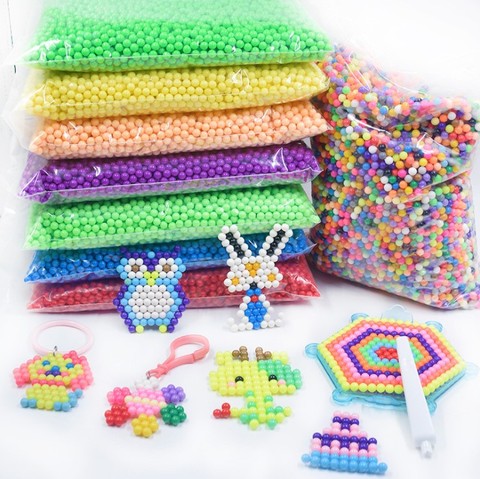 2.6mm Mini Hama Beads PUPUKOU Beads For Kids Craft Fuse Beads Puzzle  template Patterns perler