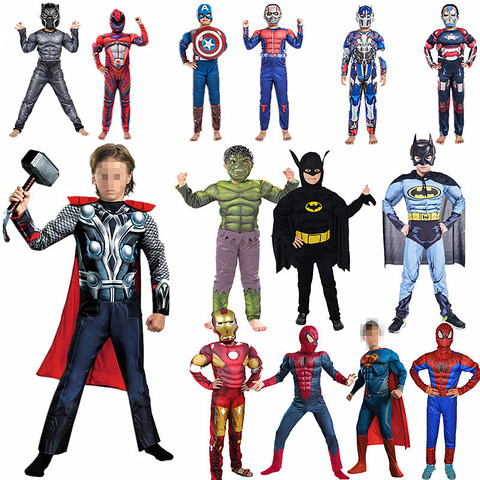 New Year child The film Cosplay Costume Anime superhero Boy Girl Halloween Muscle clothing Child dress up ► Photo 1/6