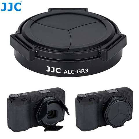 JJC Auto Open and Close Lens Cap Protector for Ricoh GR III Camera Automatic Lens Cap Holder Cover Lens Accessories ABS Black ► Photo 1/6