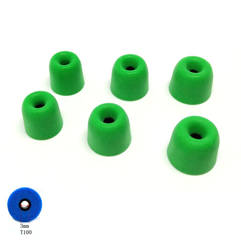 ANJIRUI T100 3.0mm Caliber Ear Pads memory foam ear tips Headset Foam Sponge T100 (L M S) Ear Pads for Shure se112 SE210 se215 ► Photo 1/6