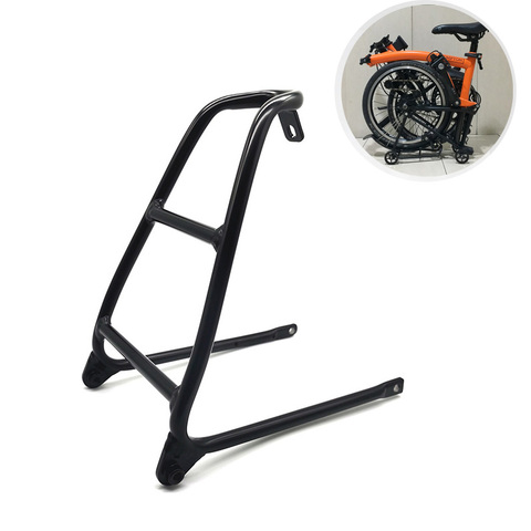 Bicycle Small Shelf Aluminum Alloy Ultralight Bracket Rear Rack Mini - saving Power Tow Small Wheels for Brompton ► Photo 1/6