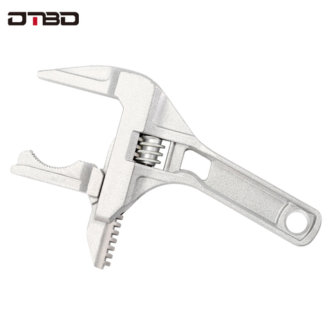 DTBD Multi-function Short Handle Universal Wrench Large Opening Bathroom Wrench Adjustable Aluminum Alloy Repair Tool ► Photo 1/6