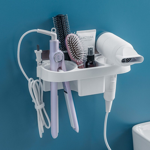 Hair Dryer Holder, Wall Mounted Hair Dryer Storage Rack, Bathroom