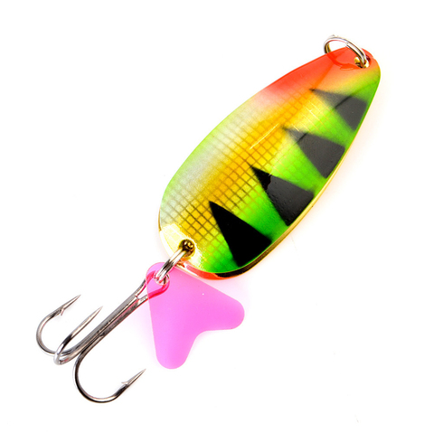 FTK Metal Fishing Lure Spinner Bait 21g 30g 35g Carp Double Spoon Lure With Treble Hook Jigg Hard Baits For Pike Fishing ► Photo 1/6