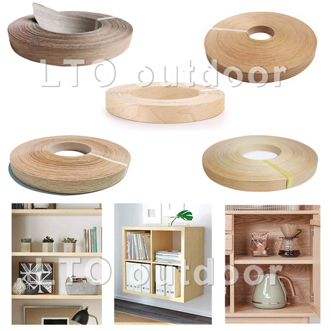 Rolled Wood Edge Sealing, Hot-Melt Glulam Wall Edge Sealing, Table, Door Frame, Cabinet Cover Edge Sealing Furniture Accessories ► Photo 1/6