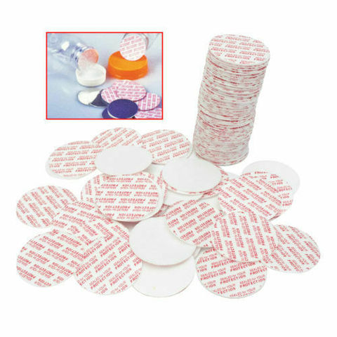 100 Pcs Self Adhesive Pressure Sensitive Press Seal Cap Liners Jar Bottle Foam Safety Tamper Sealers Sealing Piece Plate Gasket ► Photo 1/6