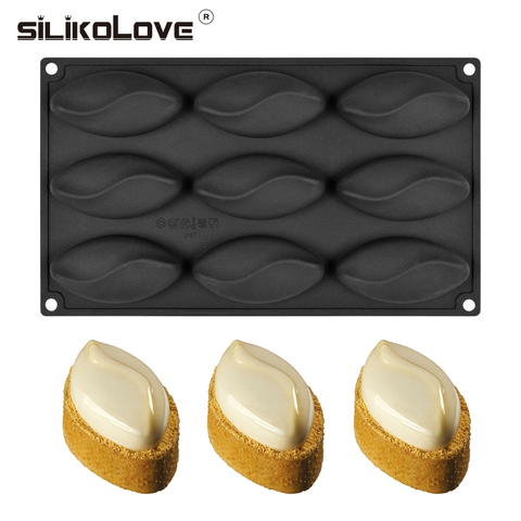 SILIKOLOVE 9 Cavity Sunflower Seed Cake Mold Silicone Mold for Cake Decorating Jelly Mousse Dessert Moulds Bakeware Tools ► Photo 1/6