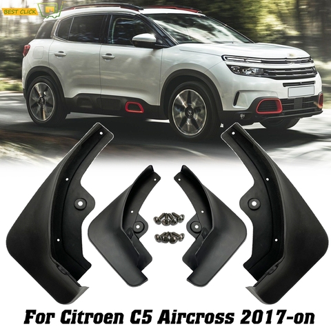 Front Rear Mud Flaps For Citroen C5 Aircross 2017 2022 Mudflaps Splash Guards Flap Mudguards OE/OEM Number:1636054780 ► Photo 1/6