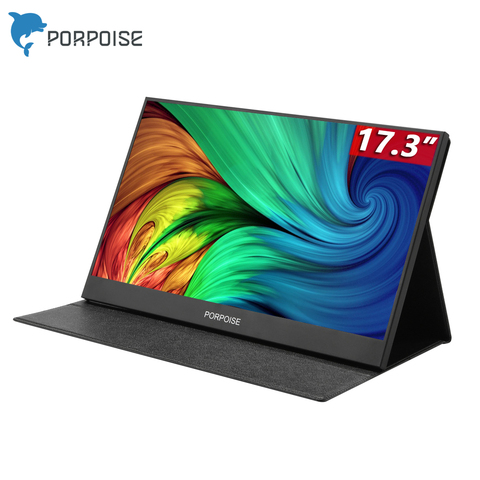 PORPOISE 17.3“  USB 3.1 Type-C screen portable monitor for Ps4 Switch Xbox Huawei  phone gaming monitor Laptop LCD display 15.6 ► Photo 1/6