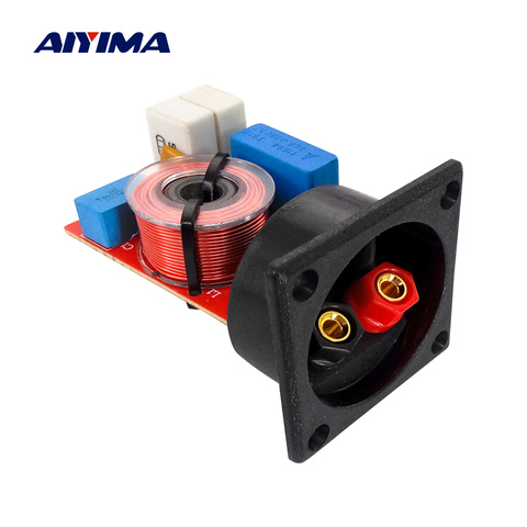 AIYIMA 2Pcs Speaker 2 Way Audio Frequency Divider Treable Bass Loudspeaker Crossover Filters DIY 80W Hifi Stereo Home Theater ► Photo 1/6