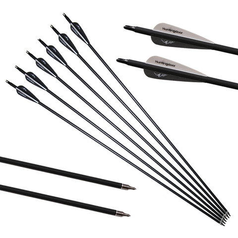 32 inch Spine 500 Mixed Carbon Arrows for Bow for Hunting Sports Shooting for Recurve/Compound Bow Shooting Archery Bow Outdoor ► Photo 1/6