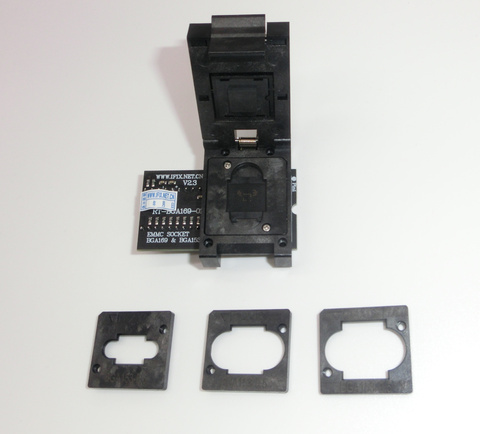 BGA169/BGA153 adapter for RT809H SOCKET RT-BGA169-01 V1.5 BGA169 EMMC ADAPTER 11.5*13mm  add more 3 pcs Matrix ► Photo 1/2