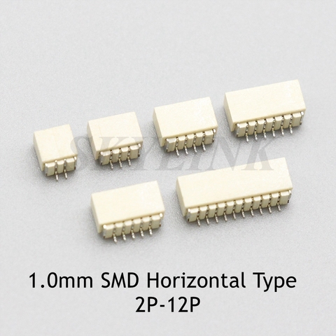 10PCS JST SH 1.0mm Connector SMD Horizontal Type Socket 2P 3P 4P 5P 6P 7P 8P 9P 10P 11P 12P Side Entry Wire-to-Board Receptacle ► Photo 1/4