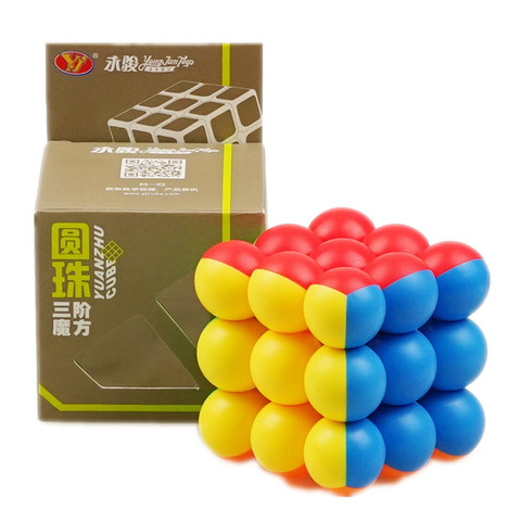 YJ Ball Magic Cubes Professional 3x3x3 6CM Ball Magic Cubes Twist Puzzle Toys for Children Gift Educational Toy ► Photo 1/6