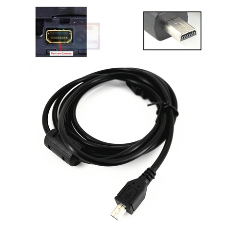 Camera USB 8 Pin PC Data Cable Cord for Panasonic Lumix TZ5 LX2 LX5 LX7 FS5 FS6 FS7 FS70 FZ5 FZ7 FZ8 FZ15 FZ20 FZ30 TZ4 ► Photo 1/5