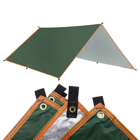 4x3m 3x3m Tarp Tent Awning Waterproof Shade Ultralight Garden Canopy Sunshade Outdoor Camping Beach Sun Shelter Hammock Rain Fly ► Photo 1/6
