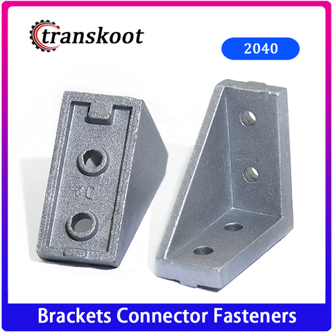 10pcs Corner Fitting Angle 20x20 20X40 2040 Decorative Brackets Aluminum Profile Accessories L Connector Fasten connector ► Photo 1/6