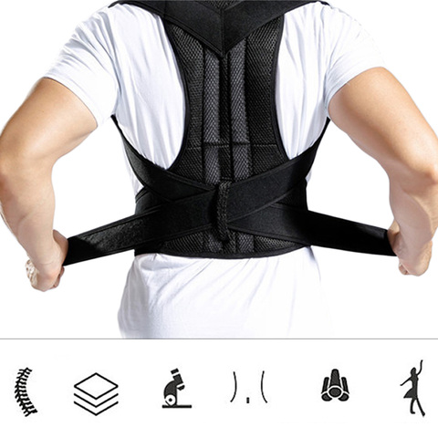 Posture Corrector for Men and Women Back Posture Brace Clavicle Support Stop Slouching and Hunching Adjustable Back Trainer ► Photo 1/6