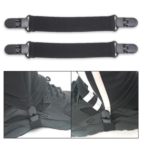 2Pcs Motorcycle Bike Stirrup Pants Clips Leg Boot Elastic Adjustable Straps Loose Boot Belt Adhesive Tape feet Shoes Accessories ► Photo 1/6