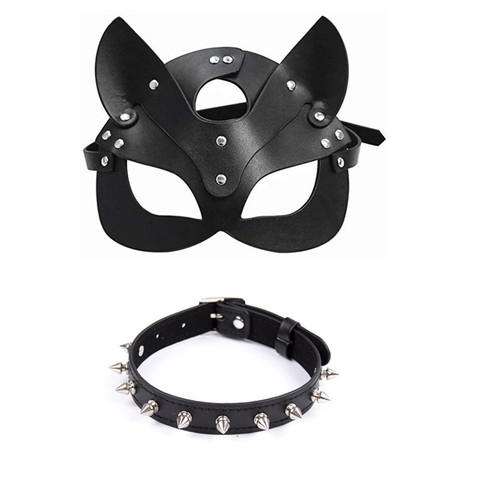 sexy toys sex mask whip Half Mask Party Cosplay Punk collar slave Props  Latex SM Mask Adult Play Masks - Price history & Review, AliExpress Seller  - ratio sexy lingerie Store