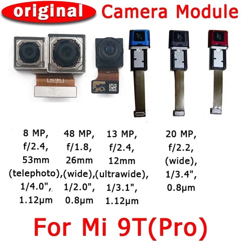 Original Front and Rear Back Camera For Xiaomi Mi 9T Redmi K20 Pro Main Facing Camera Module Flex Cable Replacement Spare Parts ► Photo 1/6