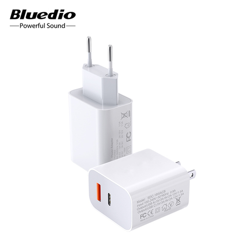 Bluedio Quick Charger 3.0 USB PD Charger 18W USB Type C Fast Charger for Cell Phone Iphone Ipad Headphone Earphone ► Photo 1/6