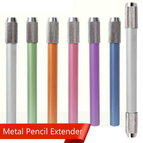 1pc Metal Pencil Extender 6 Colors Sketch Pen Extender Holder Rotary Detachable 15*0.8cm Art Painting Tools ► Photo 1/5