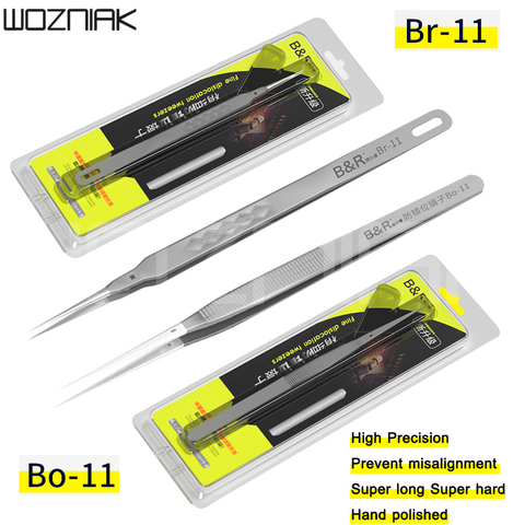 New upgrade Precise Anti-dislocation Tweezers Lengthened clasp For iPhone Mainboard Fingerprint Repair Fly line BGA Weld Tweezer ► Photo 1/6