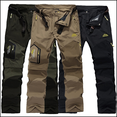 Spring Summer Men Trousers Fashion Quick-drying Outdoors Sport Detachable Pants Men Casual Pants Hiking Climbing Cargo Pants ► Photo 1/6