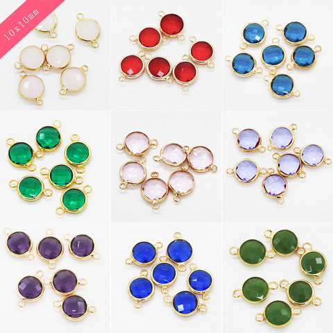 12pcs/lot colorful Rhinestone round Faceted Pendants Jewelry Accessories  Charms Bracelets Earring DIY Fits Handmade Craft ► Photo 1/4