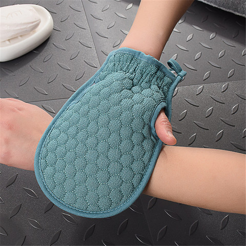 Bath Body Shower Gloves Skin Exfoliating Massage Mitt Lattice Particles Washcloth Body Scrubber Glove Bath for Showering ► Photo 1/6