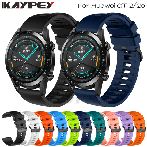 For GT2 Strap Silicone Watchband for Huawei Watch GT 2 GT 46mm /GT 2e /HONOR Magic 2 Band Sport Bracelet 22MM Wristband Correa ► Photo 1/6